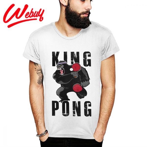

мультфильм забавный настольный теннис gorilla king ping pong футболка унисекс high-q s-6xl вокруг шеи футболку
