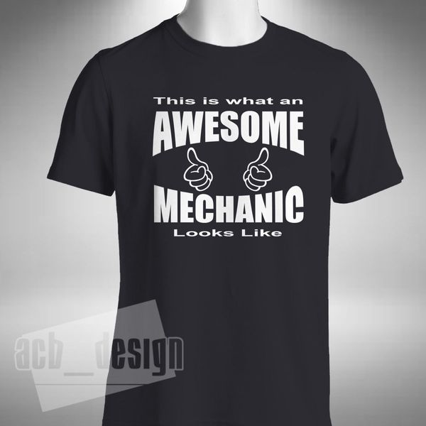 

2019 new fashion tee shirt awesome mechanic mens t-shirt funny lorry car v8 technician garage bikes summer t-shirt