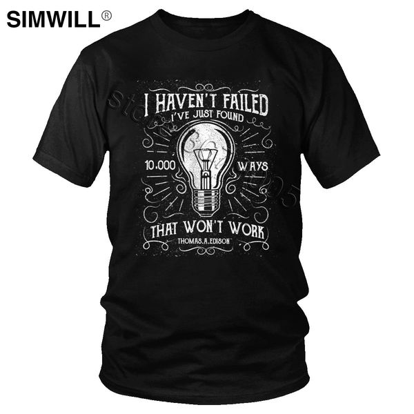 

vintage bulb t shirt science idea is a powerful weapon tee men novelty short sleeved cotton scientist t-shirt custom summer