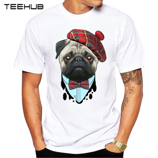 

teehub мода собака scot мужчина футболка hipster cat sultan printed топы с коротким рукавом тройник прохладной cat француза футболки