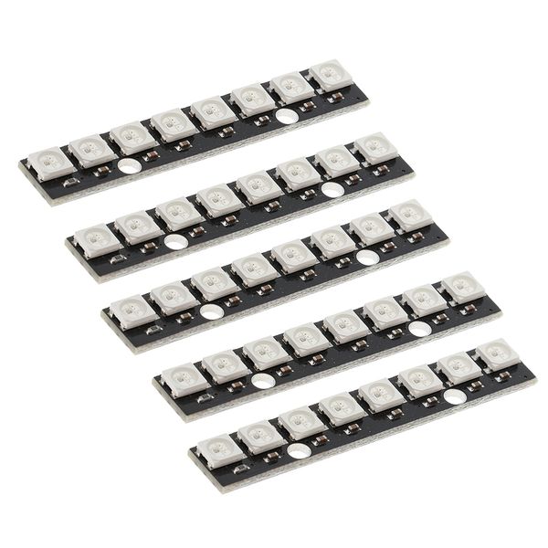 

5 pcs 8 bit ws2812 5050 rgb led built-in full color driver development board