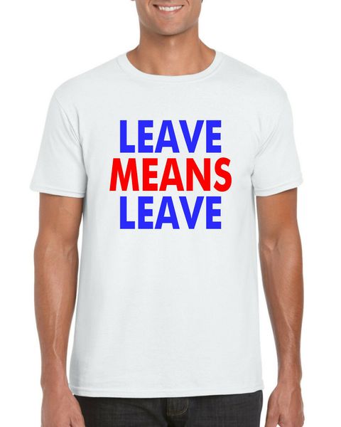 

leave means leave t shirt men women britisher eurpean union brexit plus size tee shirt