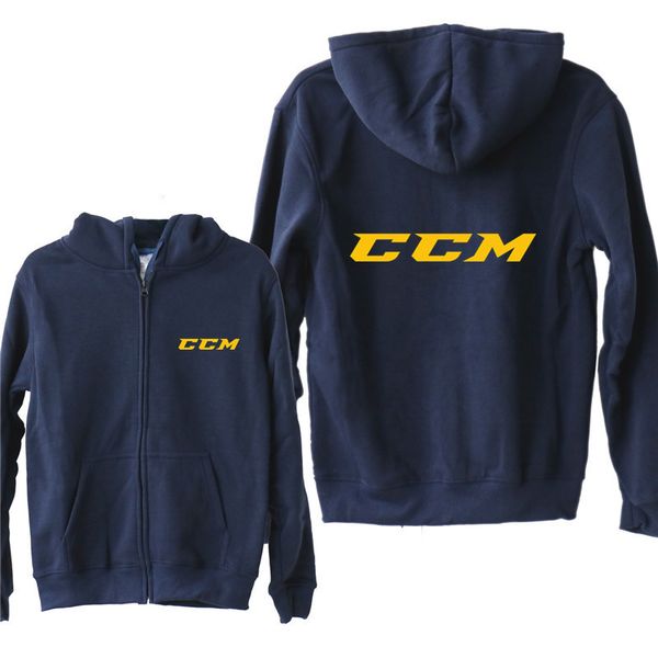 

новые толстовки осень флис zipper jacket ccm толстовка мужчины пуловер, Black