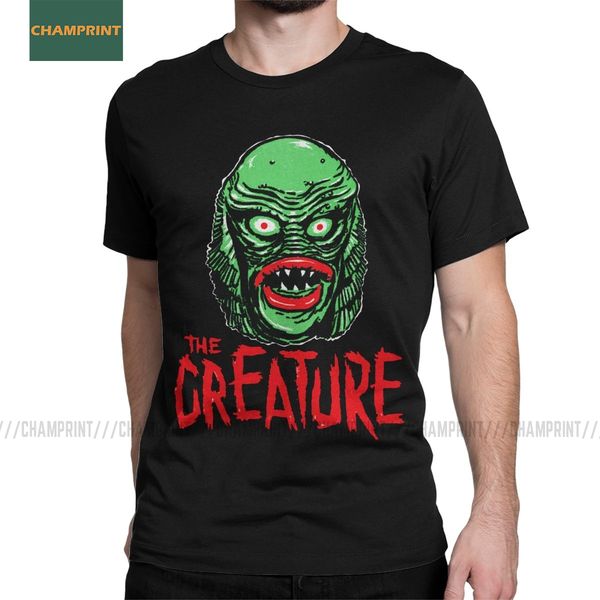 

men's creature from the black lagoon t shirts gillman horror movie monster terror cotton short sleeve tee shirt t-shirts