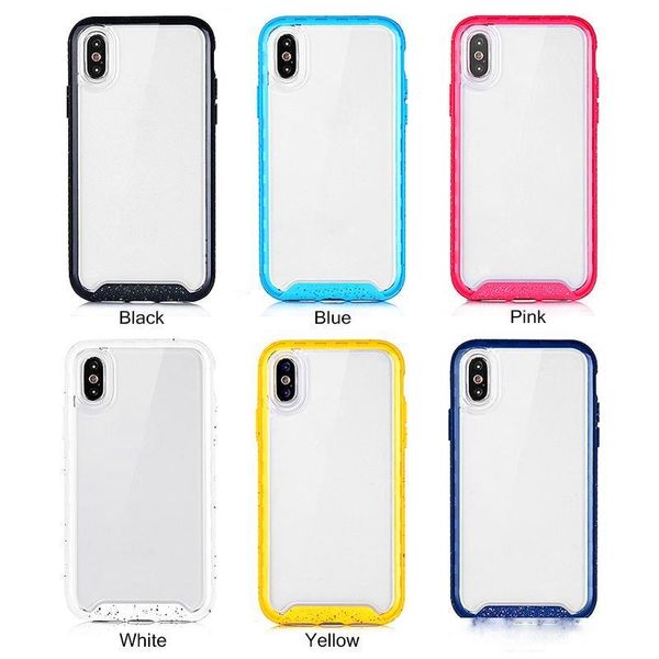 

new tpu hard plastic shockproof transparent phone case for iphone 6 7 8 plus xs max xr back cover clear phone case