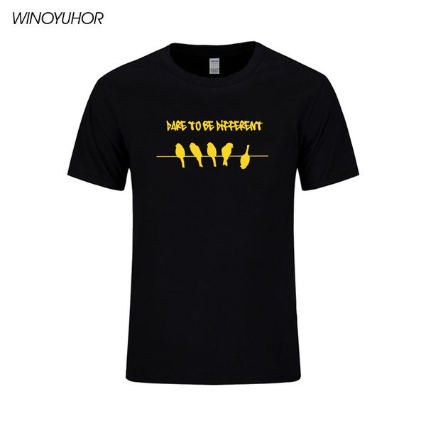 

be different funny birds print t-shirts men summer fitness t shirt cotton humor geek streetwear brand clothing camisetas