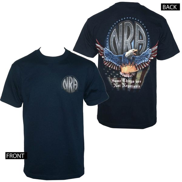 

licensed nra soar american bald eagle men blue t-shirt s-3xl new men t shirt