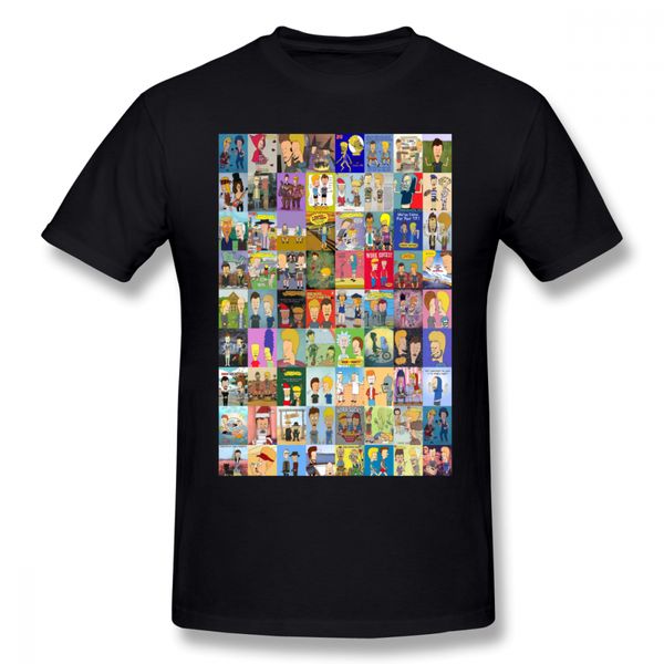 

beavis and butthead t shirt cartoon print t-shirt 100% cotton tee shirt awesome printed short-sleeve casual classic tee