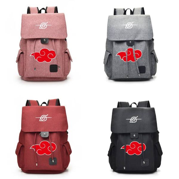 

anime naruto cosplay backpack cartoon canvas student school shoulder bag teenage laptravel rucksack gift daypack