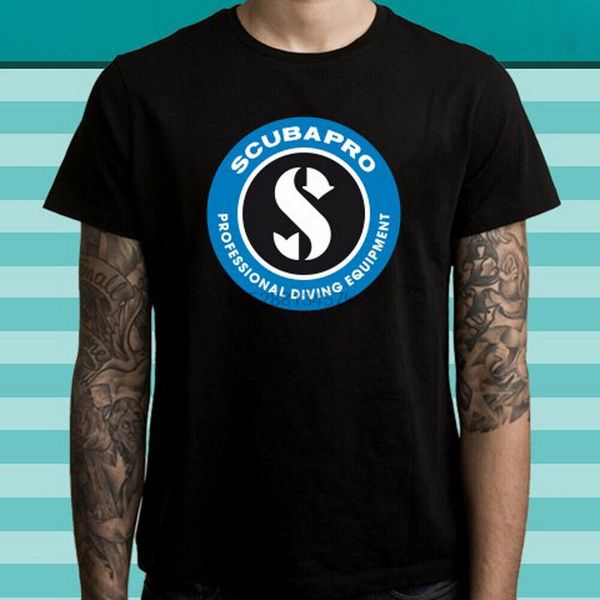 

scubapro подводное оборудование логотип мужская черная футболка размер s для 3xl tshirt топы с короткими рукавами футболочку