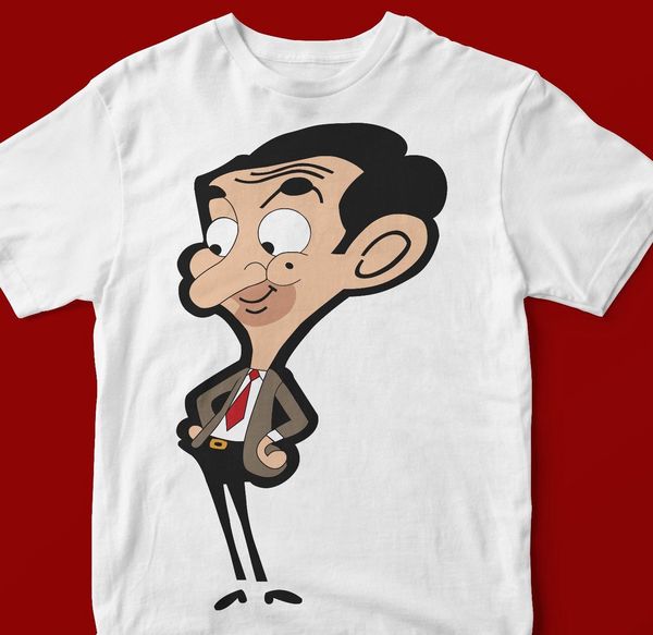 

inspired mr bean t shirt 818 100% cotton short sleeve o neck tee shirts 035590