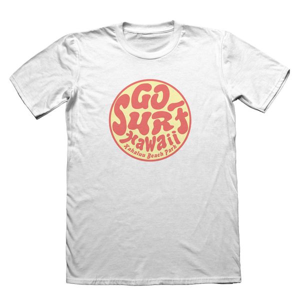 

2019 summer fashion go surfer hawaii kahaluu beach t-shirt men's fathers day christmas gift t shirt