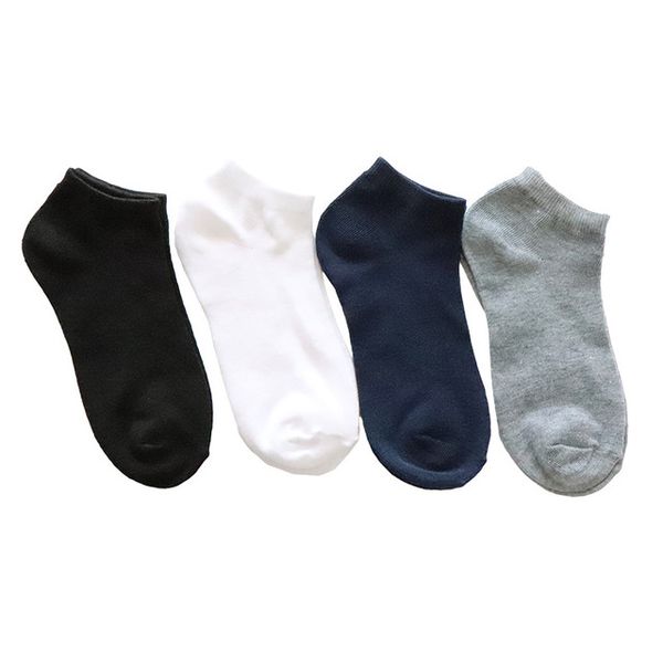 

men's socks 5 pairs of pure color for both men and women spring autumn, Black