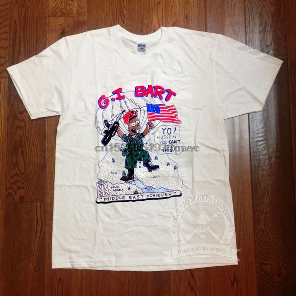 

vintage 90 bootleg bart g.i bart t shirt reprint s-xxl
