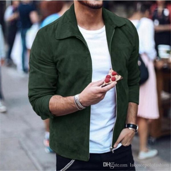 

jackets fashion zipper fly men short jacket homme casual spring and autumn clothes designer mens solid, Black;brown