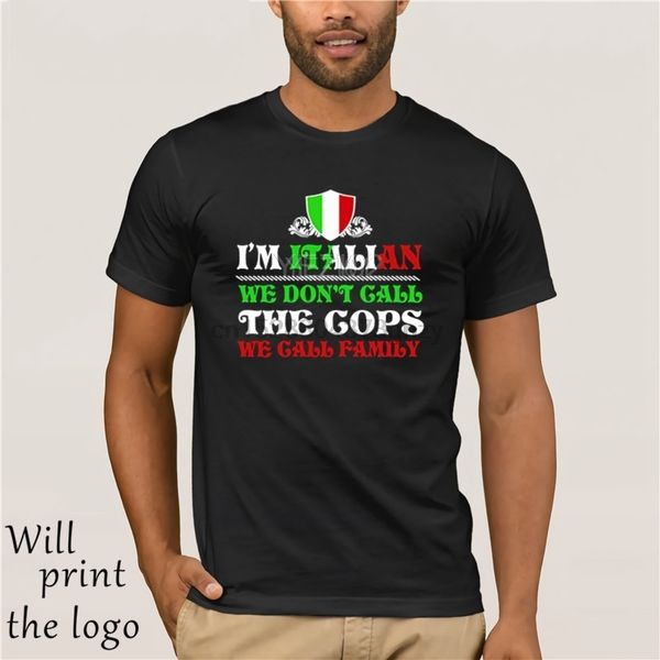 

im итальянский мы не вызвать копов мы называем family t-shirt