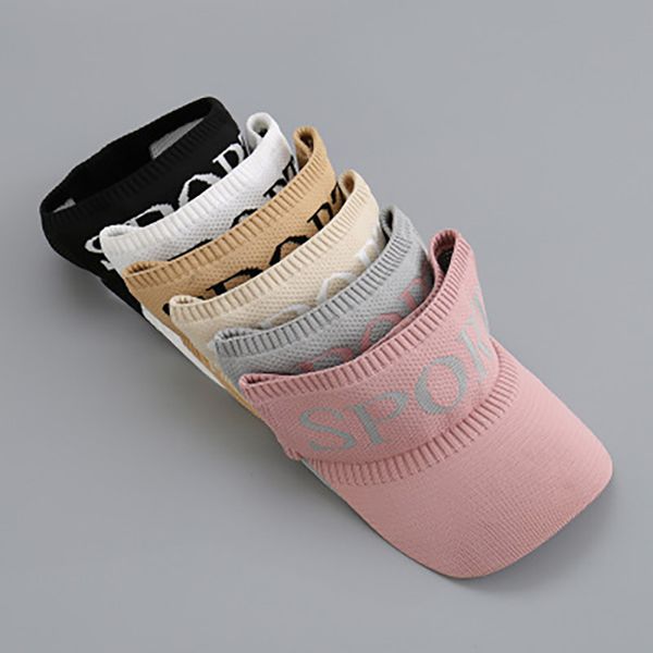 

summer sun caps women hat curved sun visor light board solid color baseball cap men cap outdoor men knit casual sun hats, Blue;gray