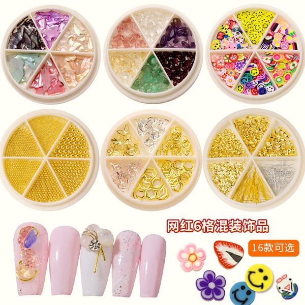 

diamond decoration new japanese pearl riveting nail mixed decoration diamond butterfly bear