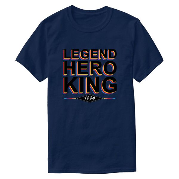 

1994 legend hero king birthday tshirt for mens letter homme fitness t shirts big size 3xl 4xl 5xl pop tee