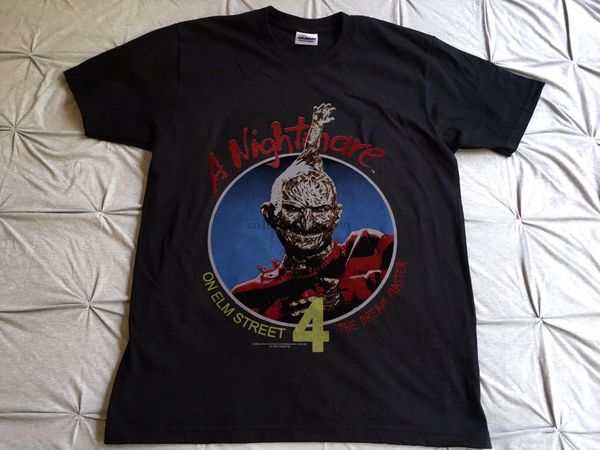 

марочный nightmare on elm street 4 прома 1988 freddy krueger рубашки reprintcool повседневной гордости тенниска люди unisex способ тенниска