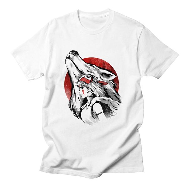 

принцесса мононоке tshirts женщины хлопок дизайн с коротким рукавом повседневная tops harajuku моды kawaii сладкие белые рубашки женщин 2018