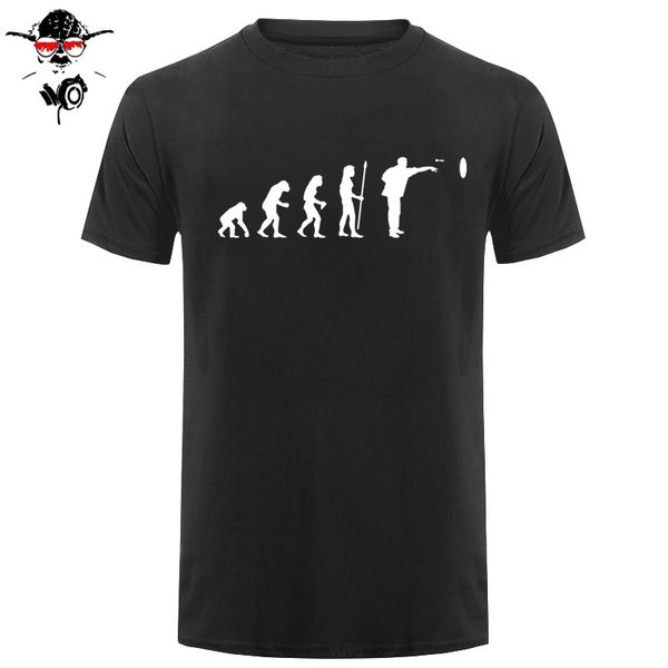 

мода человек эволюция дартс t shirt мужчины с коротким рукавом хлопок смешной dart tshirt tops tshirt человек одежда
