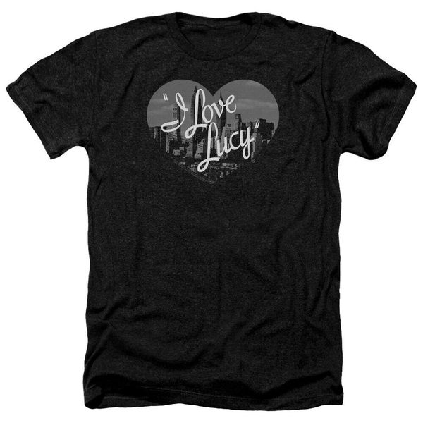 

i love lucy heather t shirt men women black and white city logo black tee shirt cotton customize