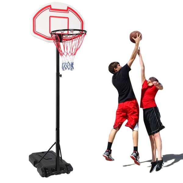 

портативные дети молодежи баскетбольной цель обруч бассейн ж / wheels indoor outdoor регулируемого rim для подростка