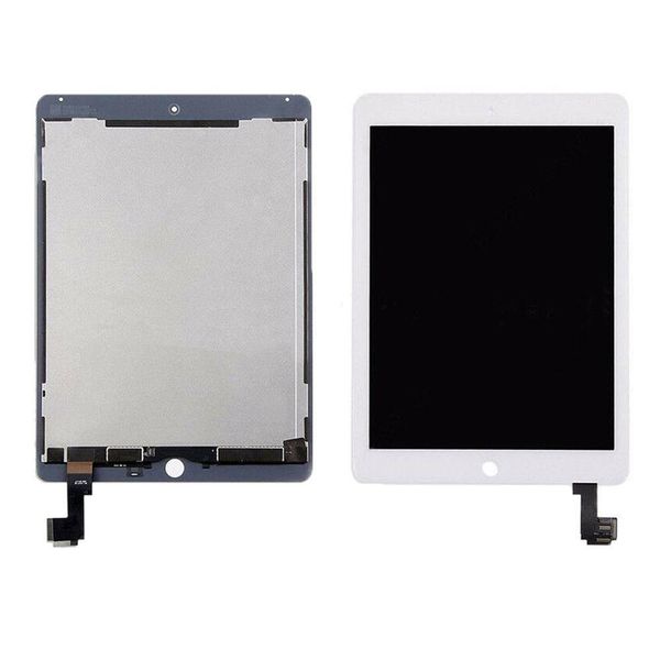 

cgjxs 10pcs new original for ipad air 2 for ipad 6 a1567 a1566 lcd display touch screen digitizer assembly white &black adhesive