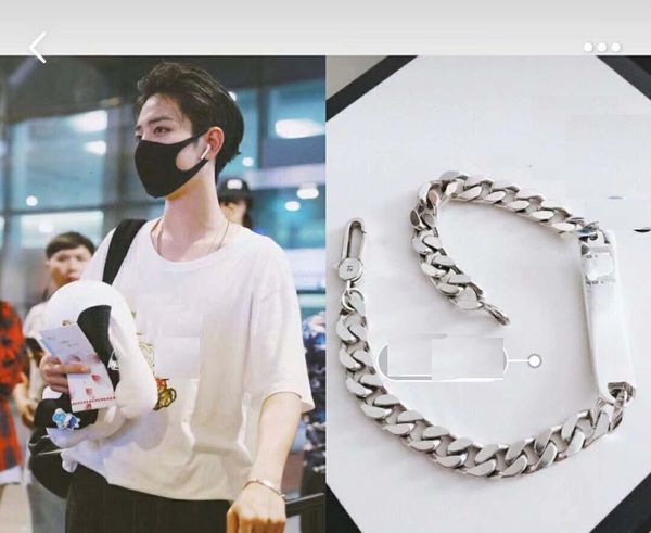 

sterling skull 925 silver new bracelet fashion punk handmade original jewelry pm2.5 filter type washable reusable mask 2021