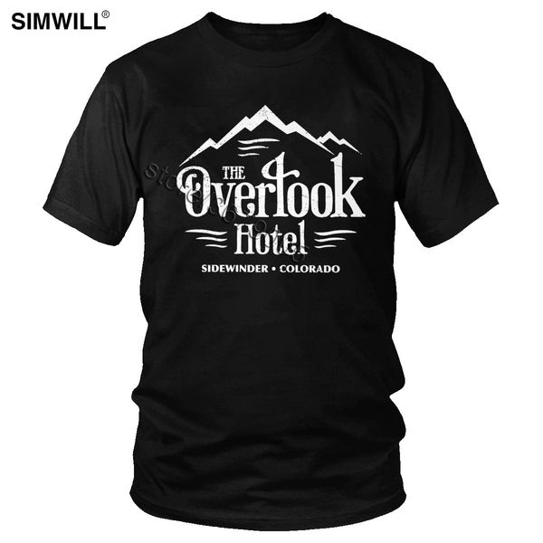 

retro the overlook l t shirt men cotton stephen king t-shirt streetwear short sleeve horror movie tee gift oversized merch