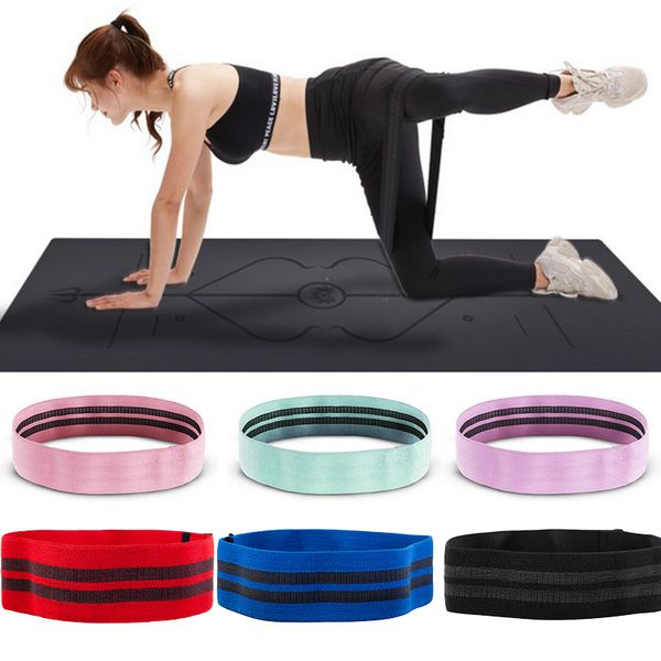 

1pc hip band cotton yoga resistance band wide fitness exercise legs loop for circle squats training anti slip rolling