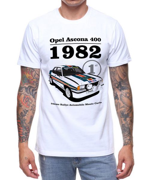 

opel ascona 1982 t shirt classic car rally track birthday present gift 1980