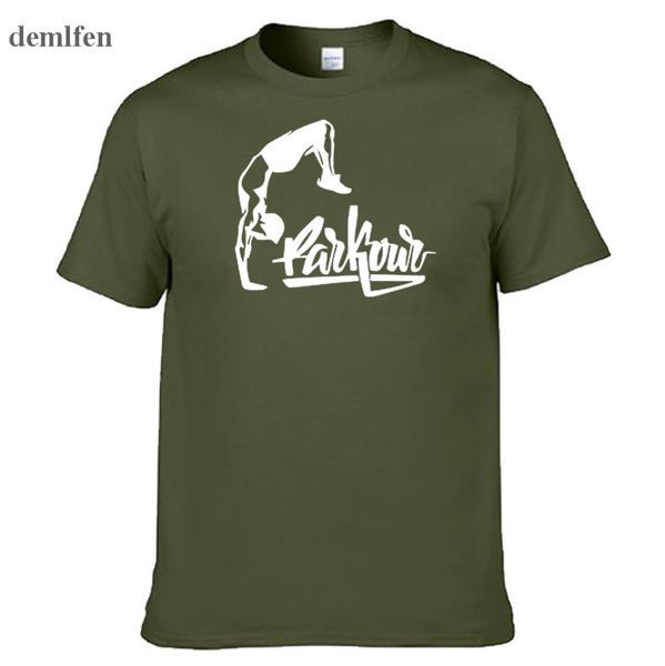 

new short sleeve o neck cotton tee parkour printed men's t-shirt t shirt for men funny brand male clothing