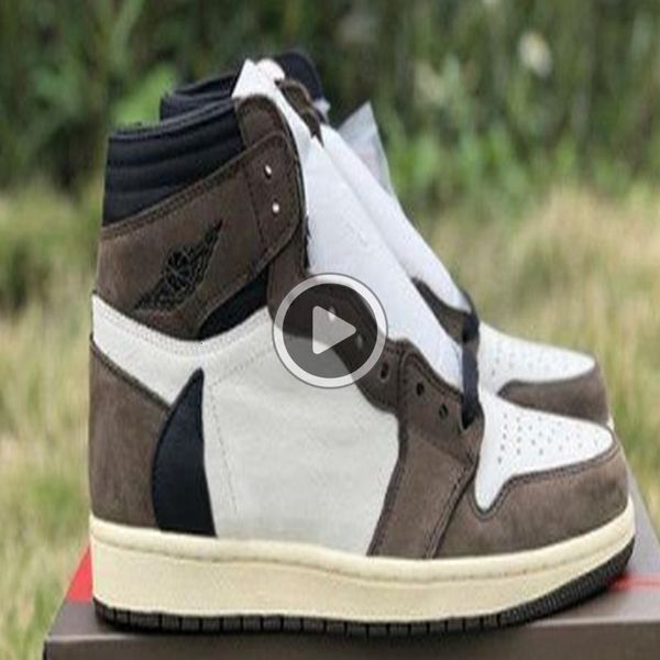 

travis 1 high low ts brown sp sb форс mocha мужчины женщины 1s cactus jack dark баскетбольная обувь спорт sneaker 40-45