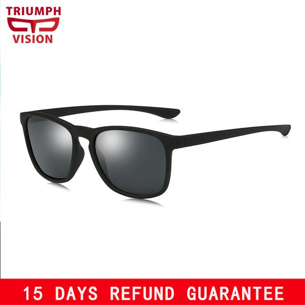 

vision sand black sunglasses for men hd polarized uv400 protection sun glasses for men driving cool fashion shades male, White;black