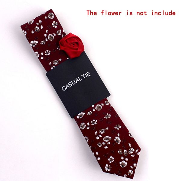 

fashion men floral print tie suit skinny ties slim necktie for wedding christmas party sub sale, Black;gray