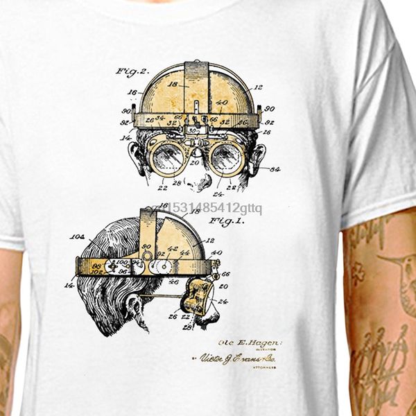

t shirt steampunk goggles us patent 100% cotton tees (lazycarrot) welders mask design welding soldering mechanic diy