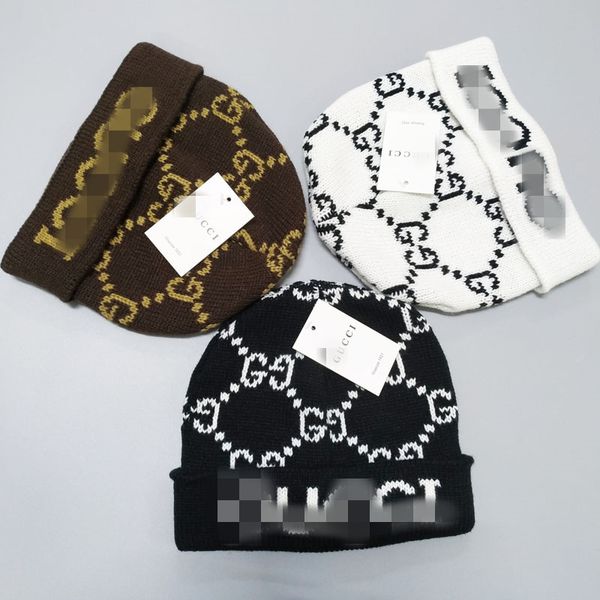 

2020 new fashion popular brand women knitted beanie winter warm skull cap with cuff beanie men's hat, Blue;gray