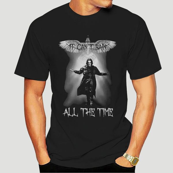 

t-shirt the crow crow t-shirt movie eric draven brandon lee not always llovera it can not rain all the time shirt xs to-0118d