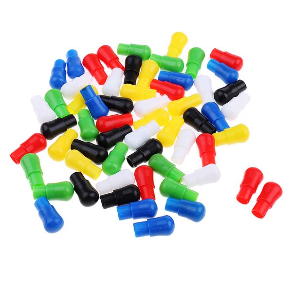 

60 pieces 23mm mixed color replacement plastic pegs for chinese checkers