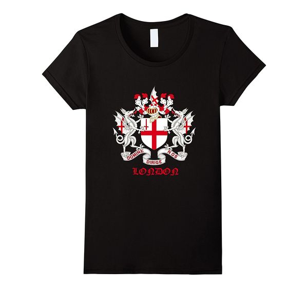 

2019 new summer cool tee shirt london t-shirt city coat of arms uk emblem tee heraldic logo cotton t-shirt