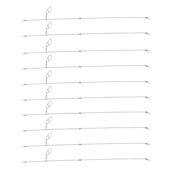 

10x anti boom stainless steel bent booms with snap sea coarse boat fishing