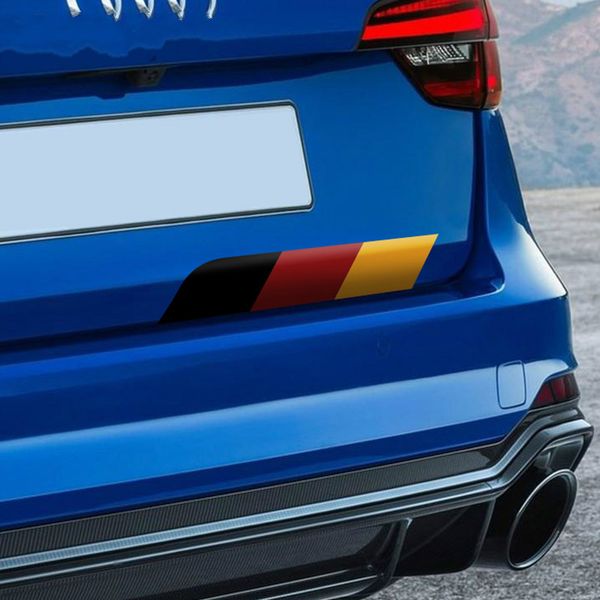 

new style car body side skirt stickers and decals m strips rear trunk auto film trim for audi q5 q7 a3 a4 a5 a6 s3 car styling