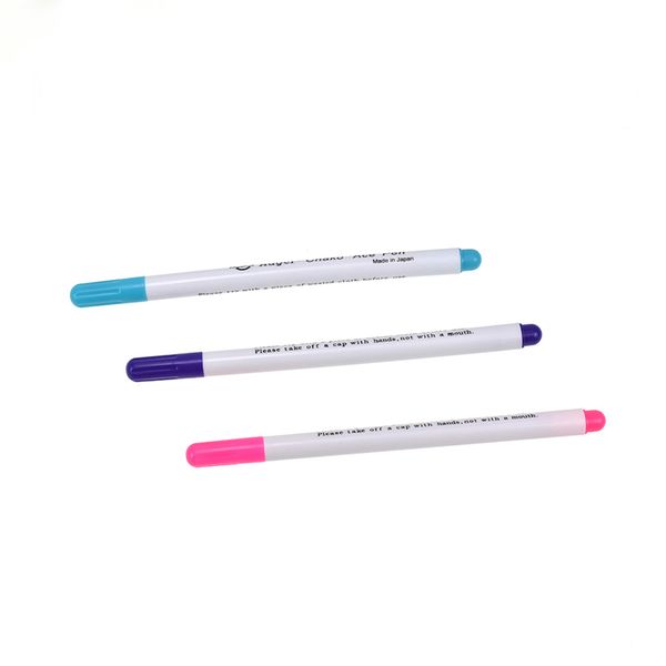 

3pcs/set stitch markers soluble cross stitch water erasable pens grommet ink fabric marking pens diy needlework sewing tools, Black