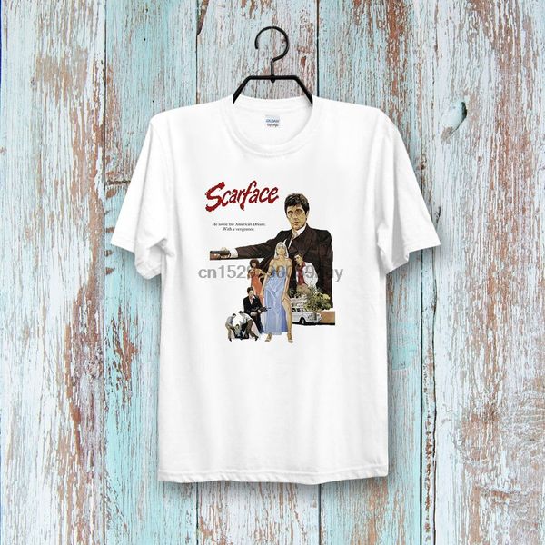 

scarface al pacino film poster tee vintage ladies t shirt b86