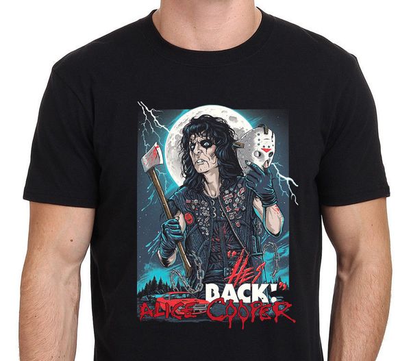 

новые 2019 мужчины мода лето короткие рукава хлопок t-shirt cooper он вернулся horror пятницу the 13th мужские футболки на заказ футболки