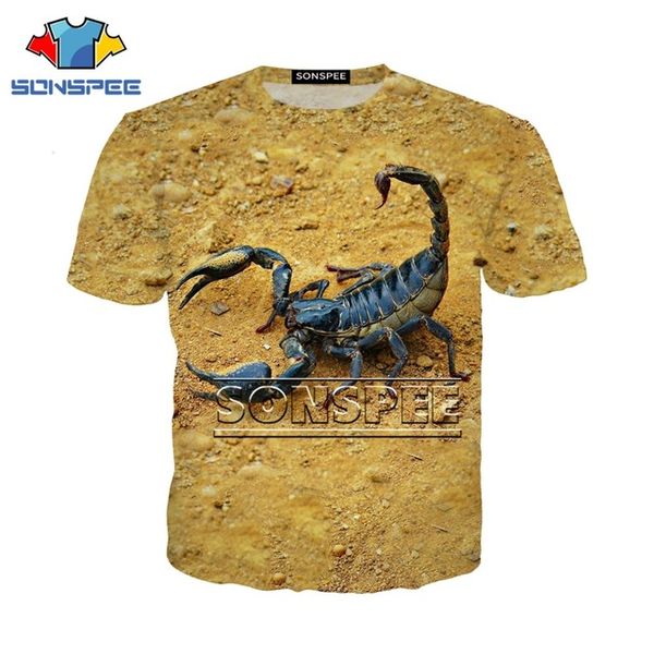 

insect scorpion toxin 3d print shirts graphic horror oversized men clothing
