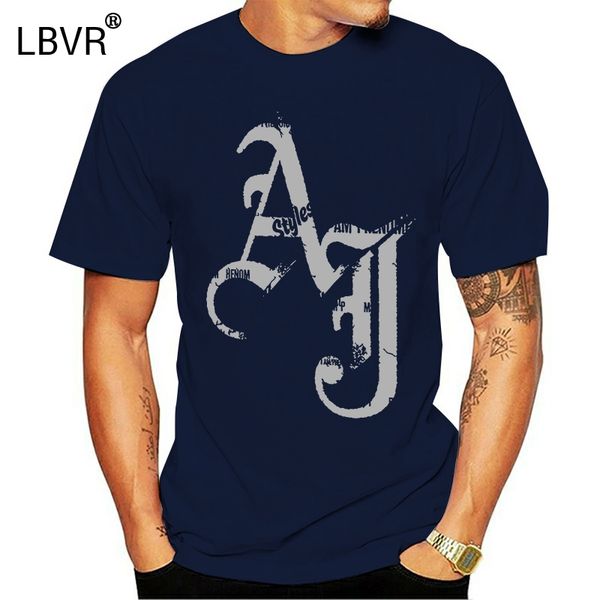 

aj styles i am феноменального аутентичные люди с коротким рукавом футболка мужской шеи хлопок tops