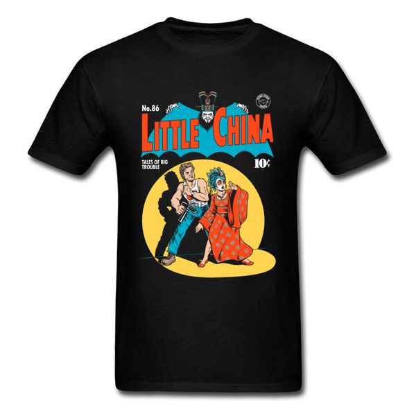 

маленький китай comic t shirt men black tshirt характер топы batman tshirt лето хлопок одежда хип-хоп тис уникальный